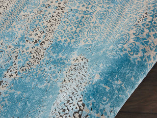 Nourison Karma KRM01 Blue Area Rug Detail Image