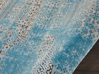 Nourison Karma KRM01 Blue Area Rug Detail Image