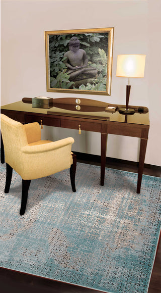 Nourison Karma KRM01 Blue Area Rug Main Image