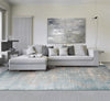 Nourison Karma KRM01 Blue Area Rug 8' X 10' Living Space Shot Feature