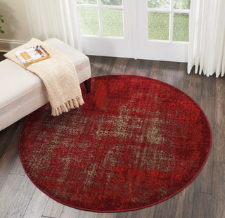 Nourison Karma KRM01 Red Area Rug Room Image