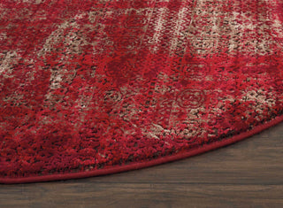 Nourison Karma KRM01 Red Area Rug Detail Image