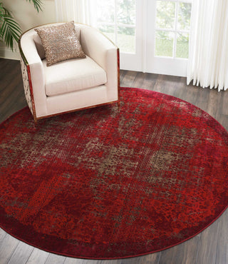 Nourison Karma KRM01 Red Area Rug Room Image