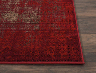 Nourison Karma KRM01 Red Area Rug Detail Image