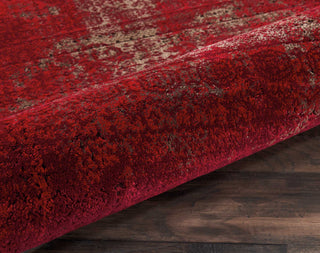 Nourison Karma KRM01 Red Area Rug Detail Image