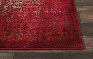 Nourison Karma KRM01 Red Area Rug Detail Image