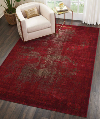 Nourison Karma KRM01 Red Area Rug Room Image