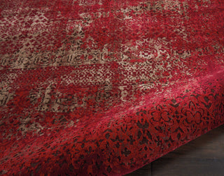 Nourison Karma KRM01 Red Area Rug Detail Image