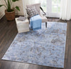Nourison Lucent LCN01 Sky Area Rug Room Image Feature
