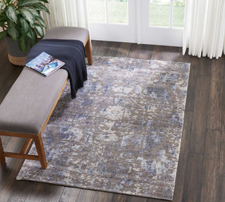 Nourison Lucent LCN03 Dove Area Rug Room Image