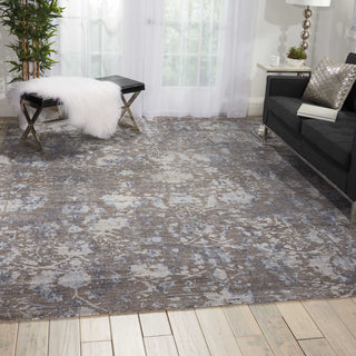 Nourison Lucent LCN03 Dove Area Rug Room Image Feature