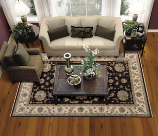 Nourison Legend LD02 Midnight Area Rug 6' X 9' Living Space Shot Feature