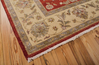 Nourison Legend LD02 Red Area Rug Corner Image