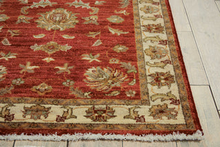 Nourison Legend LD02 Red Area Rug Detail Image