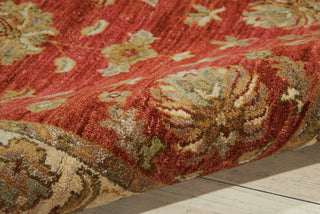 Nourison Legend LD02 Red Area Rug Detail Image