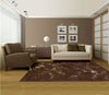 Nourison Modern Elegance LH06 Brown Area Rug 6' X 8' Living Space Shot