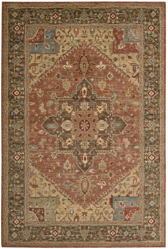 Nourison Living Treasures LI01 Rust Area Rug main image