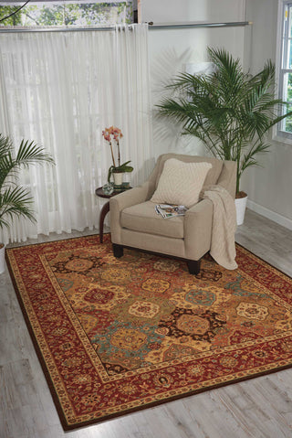 Nourison Living Treasures LI03 Multicolor Area Rug Room Image