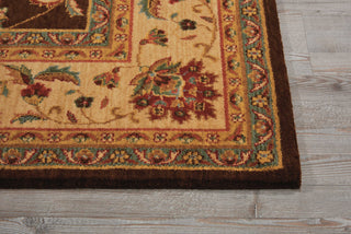 Nourison Living Treasures LI04 Brown Area Rug Detail Image