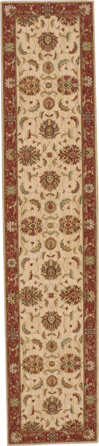 Nourison Living Treasures LI04 Ivory Red Area Rug Room Image