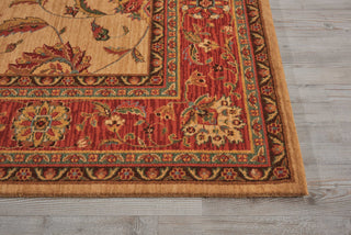 Nourison Living Treasures LI04 Ivory Red Area Rug Detail Image