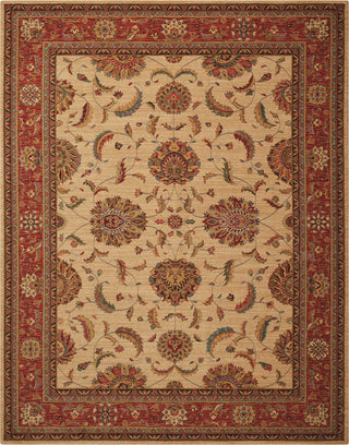 Nourison Living Treasures LI04 Ivory Red Area Rug