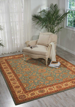 Nourison Living Treasures LI05 Aqua Area Rug Room Image