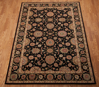 Nourison Living Treasures LI05 Black Area Rug 6' X 9' Floor Shot Feature