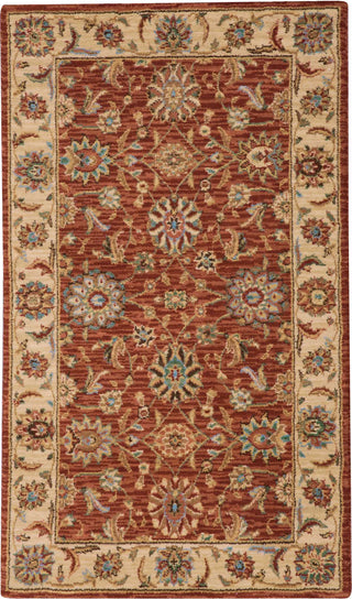 Nourison Living Treasures LI05 Rust Area Rug Room Image