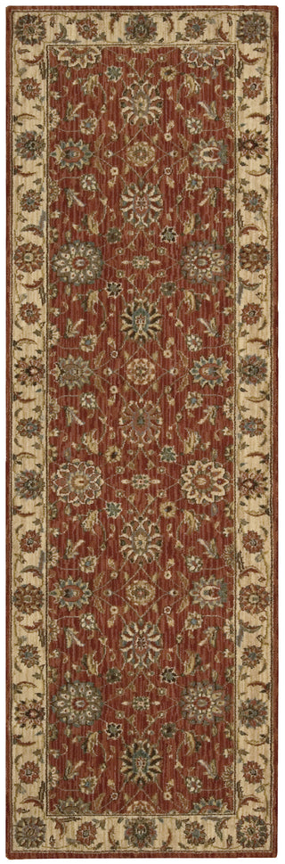 Nourison Living Treasures LI05 Rust Area Rug 3' X 8'