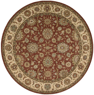 Nourison Living Treasures LI05 Rust Area Rug 6' Round