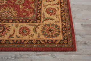 Nourison Living Treasures LI05 Rust Area Rug Detail Image