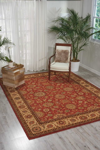 Nourison Living Treasures LI05 Rust Area Rug Room Image