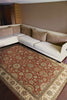 Nourison Living Treasures LI05 Rust Area Rug Room Shot Feature
