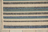 Nourison Bbl21 Lido LID01 Blue/Cream Area Rug by Barclay Butera Corner Image