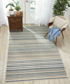 Nourison Bbl21 Lido LID01 Blue/Cream Area Rug by Barclay Butera Room Image