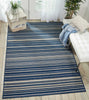 Nourison Bbl21 Lido LID01 Navy/Cream Area Rug by Barclay Butera Room Image Feature