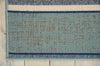 Nourison Bbl21 Lido LID02 Aqua/Blue Area Rug by Barclay Butera Corner Image