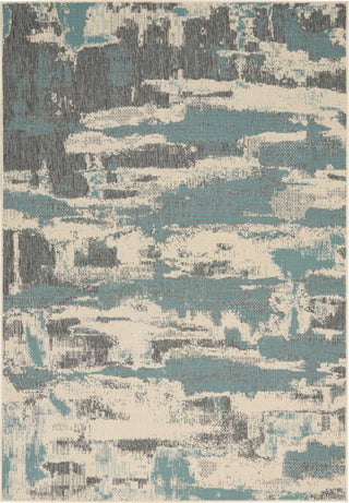 Nourison Bbl21 Lido LID03 Cream/Aqua Area Rug by Barclay Butera main image