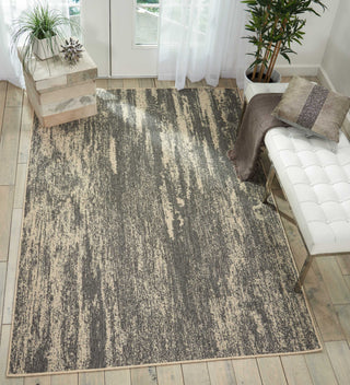 Nourison Bbl21 Lido LID04 Grey Cream Area Rug by Barclay Butera Room Image