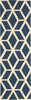 Nourison Linear LIN01 Blue Ivory Area Rug Runner Image