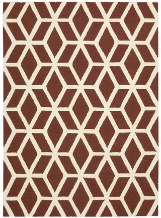 Nourison Linear LIN01 Brick Ivory Area Rug main image