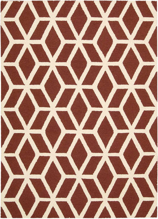 Nourison Linear LIN01 Brick Ivory Area Rug Main Image