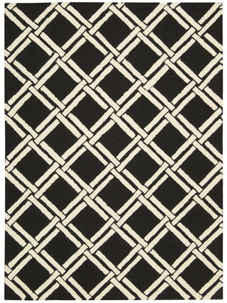 Nourison Linear LIN04 Black White Area Rug main image