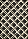 Nourison Linear LIN04 Black White Area Rug Main Image