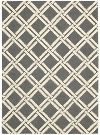 Nourison Linear LIN04 Grey Ivory Area Rug main image