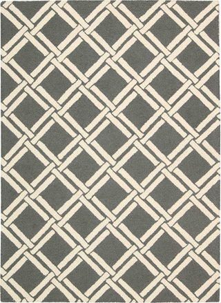 Nourison Linear LIN04 Grey Ivory Area Rug Main Image