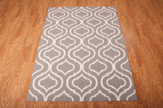 Nourison Linear LIN15 Silver Area Rug Room Image Feature