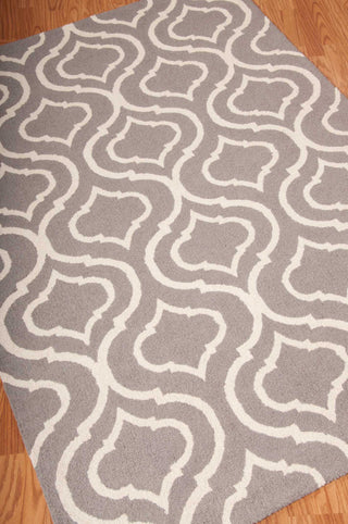 Nourison Linear LIN15 Silver Area Rug Main Image