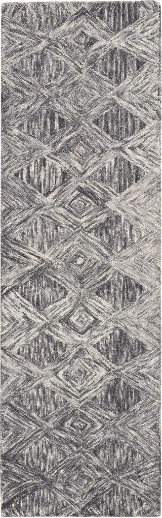 Nourison Linked LNK01 Charcoal Area Rug